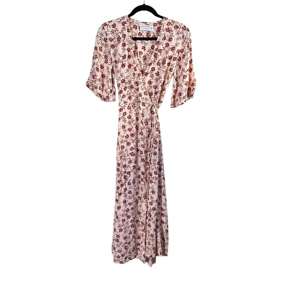 FAITHFULL THE BRAND x ANTHROPOLOGIE Rivera Floral Wrap Midi Dress - Picture 3 of 12
